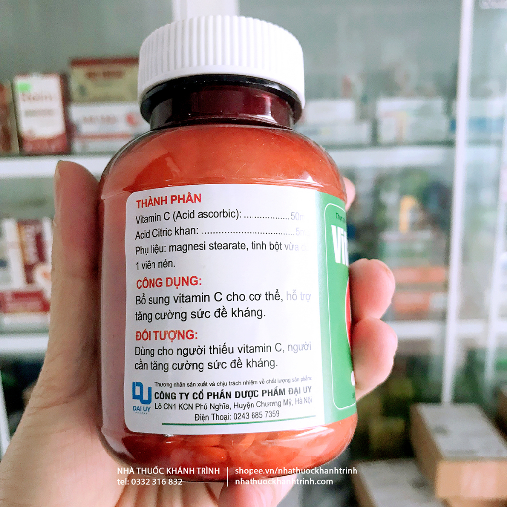 Vitamin C 50mg tăng đề kháng