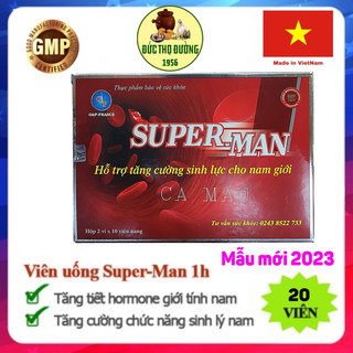 Superman 1H - hộp 20 viên -  tăng cường sinh lực mạnh mẽ