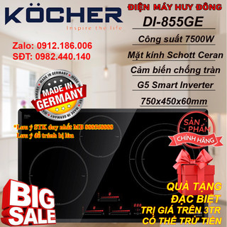 Bếp từ ba âm Kocher DI-855GE - Hàng chính hãng