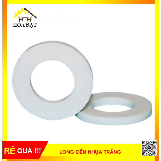 Long Đền Nhựa M6, M10 Màu Trắng – Bịch 500 Con