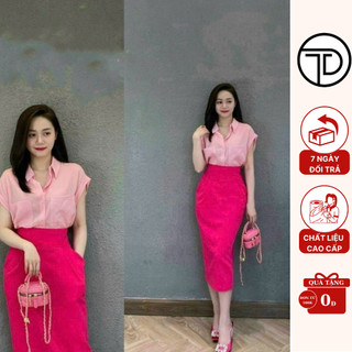 Set công sở áo tơ chân váy- 1992 closet
