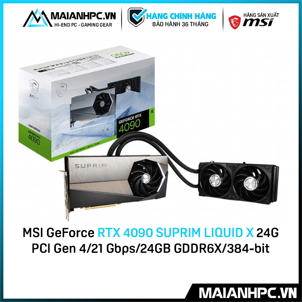 Card màn hình MSI GeForce RTX 4090 SUPRIM LIQUID X 24G