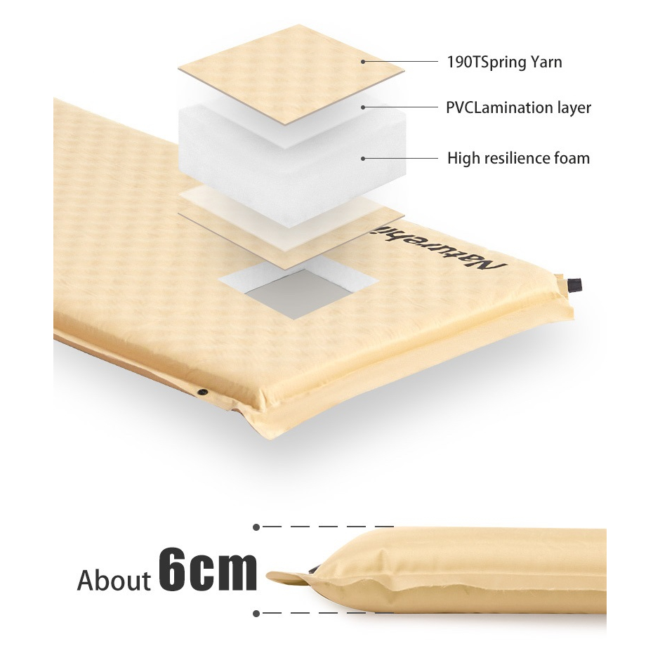 Đệm tự bơm hơi kèm gối D01 NatureHike CNK2300DZ014