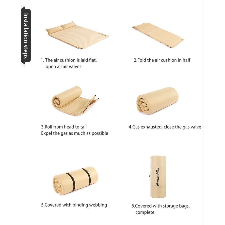 Đệm tự bơm hơi kèm gối D01 NatureHike CNK2300DZ014