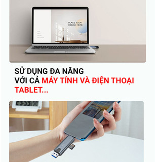 Đầu đọc thẻ SD Micro SD OTG Type-c đa năng