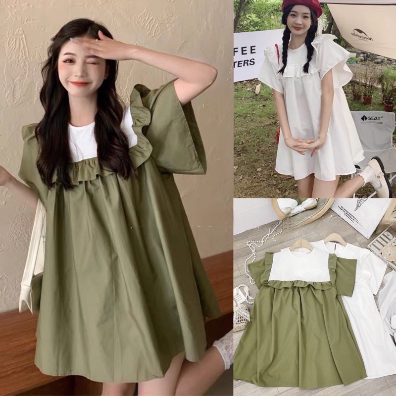 Đầm - Váy babydoll cánh tiên phong cách ulzzang