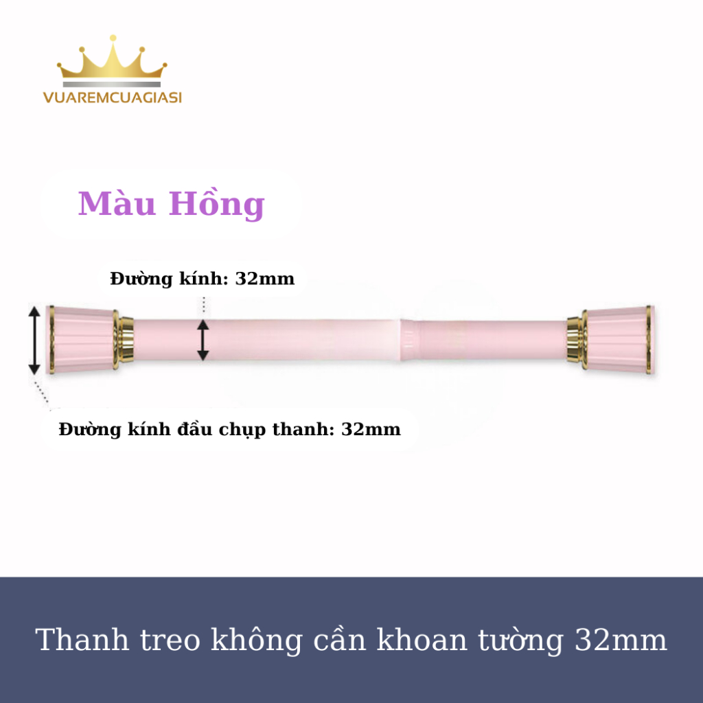 Thanh treo không cần khoan tường cao cấp,2 thép không gỉ, thanh treo La Mã, treo rèm, treo quần áo, treo rèm ngăn phòng