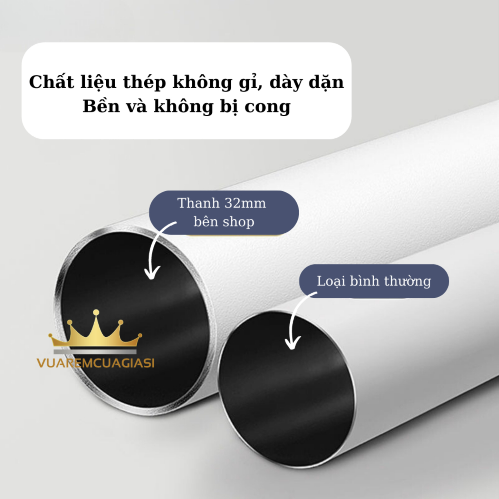 Thanh treo không cần khoan tường cao cấp,2 thép không gỉ, thanh treo La Mã, treo rèm, treo quần áo, treo rèm ngăn phòng