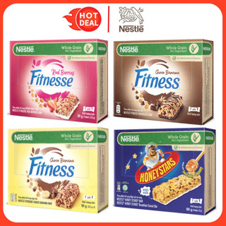  Bánh Ngũ Cốc Fitnesse Nestlé Vị Chuối Socola Dâu Nguyên Cám Đủ Vị Thanh 23.5G x Hộp 4 Thanh 