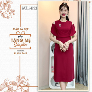Đầm Nữ [ Linh Linh ] (HT LT652) Cao Cấp Dáng Dài Sang Trọng Quý Phái Cực Xinh (ảnh thật shop tự chụp)