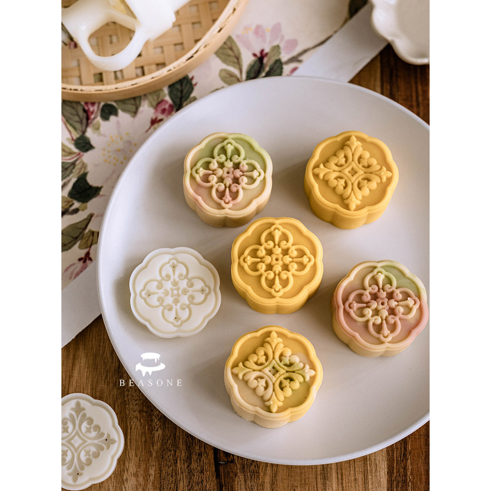 ❤️Mẫu 2023❤️ Khuôn trung thu 2 mặt Hoa cửa sổ / KTT139