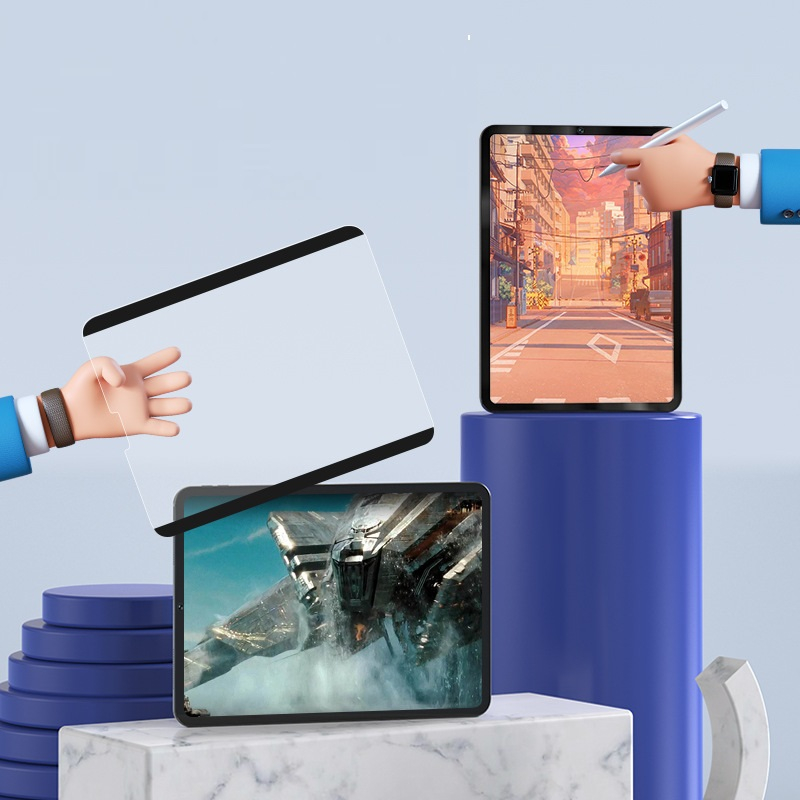 Miếng dán màn hình iPad Paperlike nam châm tháo rời chống vân tay viết vẽ như trên giấy