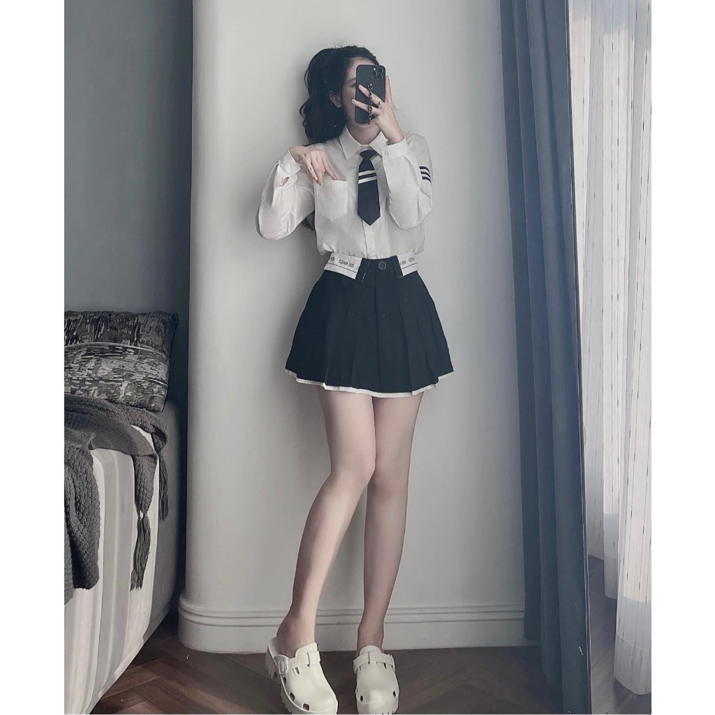 Áo Sơ Mi Nữ Trắng Hàng Hiệu Siêu Hot <3 áo sơ mi nữ dài tay họa tiết hàng hiệu trending 2023 <3