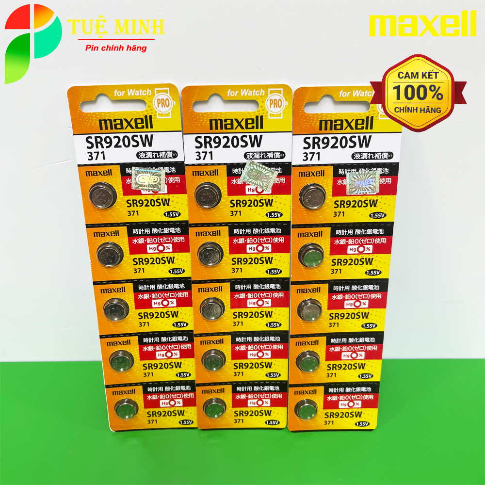 Pin đồng hồ Maxell SR626SW /SR621SW /SR416SW /SR521SW /SR516SW/SR616SW/SR716SW/SR721SW /SR726SW /SR920SW / 927 /936