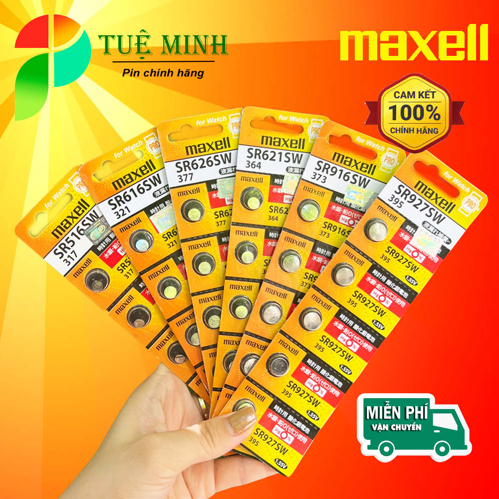 Pin đồng hồ Maxell SR626SW /SR621SW /SR416SW /SR521SW /SR516SW/SR616SW/SR716SW/SR721SW /SR726SW /SR920SW / 927 /936