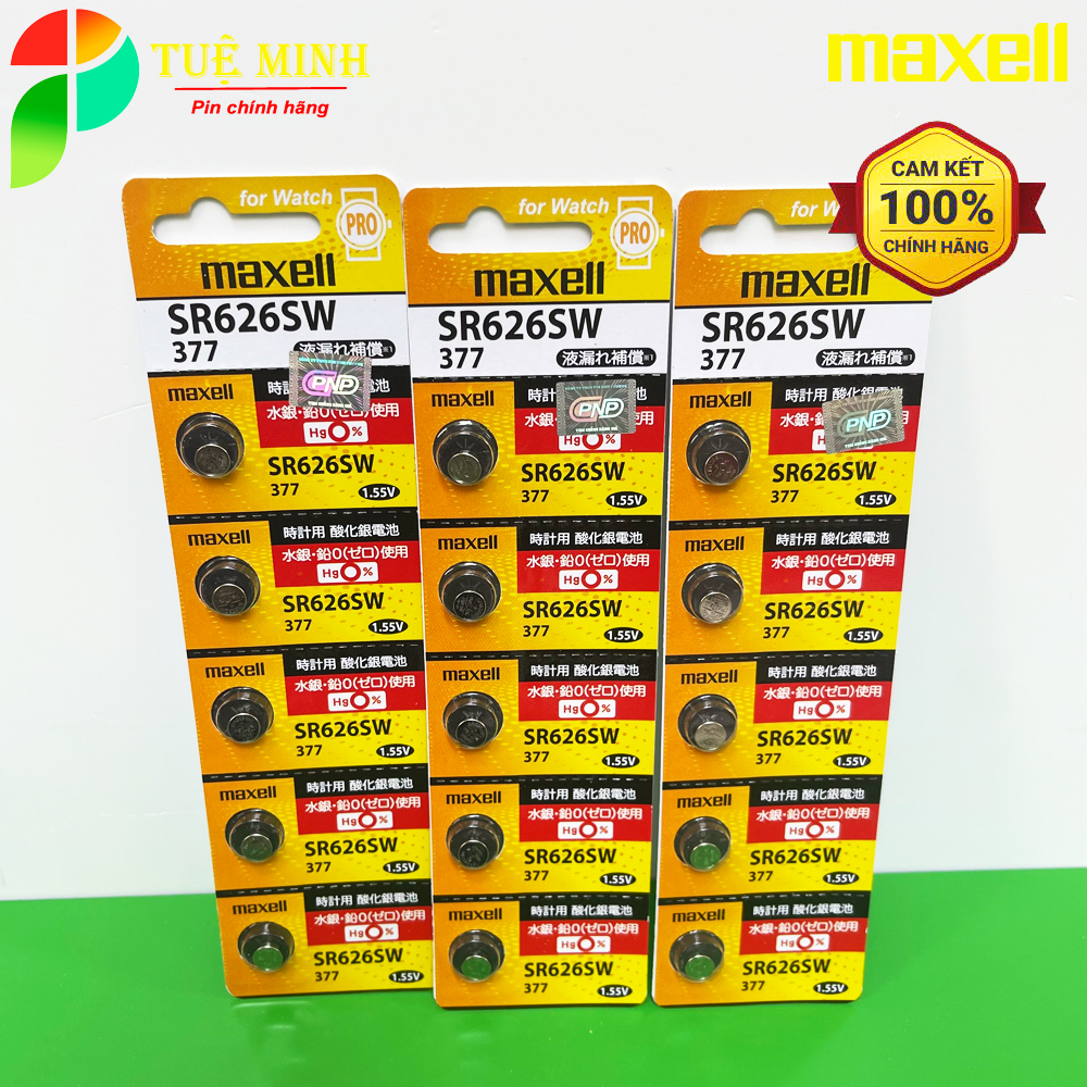 Pin đồng hồ Maxell SR626SW /SR621SW /SR416SW /SR521SW /SR516SW/SR616SW/SR716SW/SR721SW /SR726SW /SR920SW / 927 /936