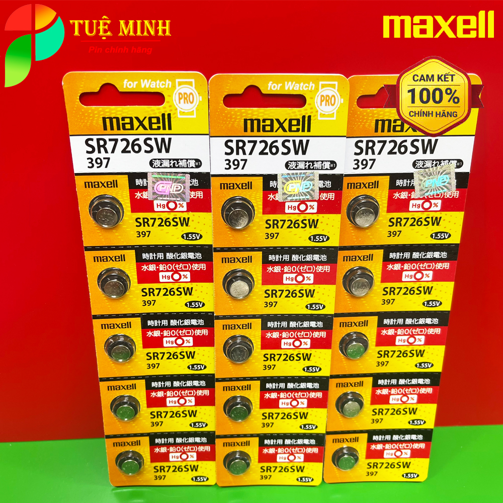 Pin đồng hồ Maxell SR626SW /SR621SW /SR416SW /SR521SW /SR516SW/SR616SW/SR716SW/SR721SW /SR726SW /SR920SW / 927 /936