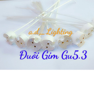 Chuôi đèn g5.3 gu5.3 mr16 bằng gốm có dây nối