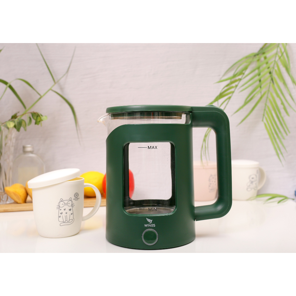 Ấm đun nước 2 lớp đèn led Wings - đun sôi nhanh - Bảo hành chính hãng 24 tháng