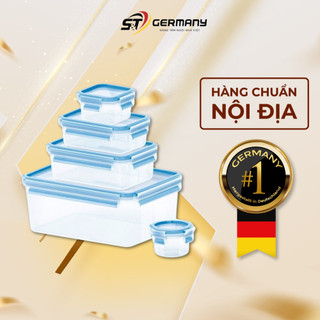 Set 5 hộp đựng thực phẩm emsa 508568 clip & close nội địa đức chịu nhiệt tốt germanysnt 510030