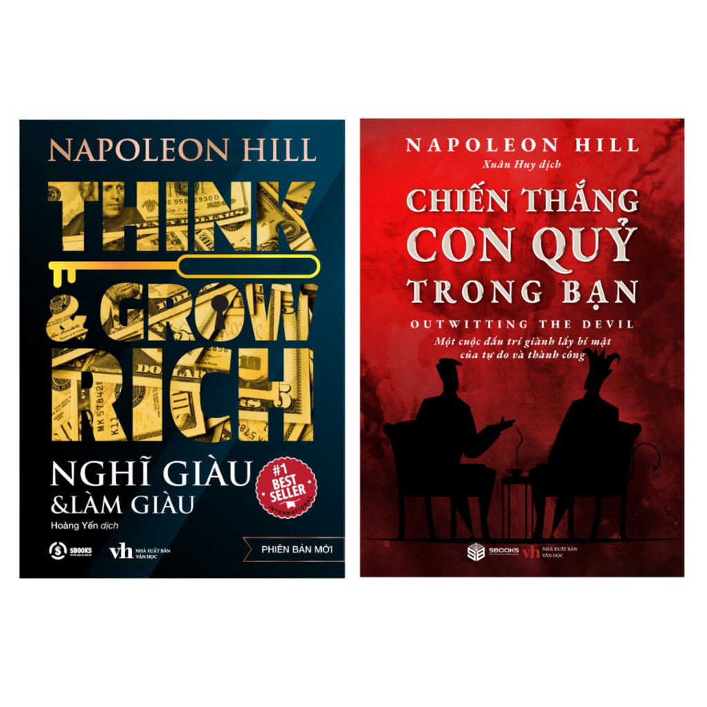 Sách: Combo 2 Cuốn Nghĩ Giàu Làm Giàu + Chiến Thắng Con Quỷ Trong Bạn (Napoleon Hill) - SBOOKS