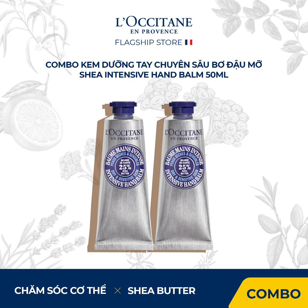 Kem Dưỡng Tay Chuyên Sâu Bơ Đậu Mỡ L'Occitane Shea Butter Intensive Hand Balm 50 - 150ml