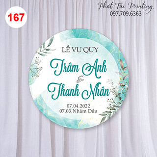 Ms 167 - bảng gia tiên, backdrop trang trí đám cưới