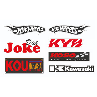 Decal dán xe máy nhiều mẫu sticker, tem dán xe máy mẫu hinson, hrc, joke, koso, irc,...