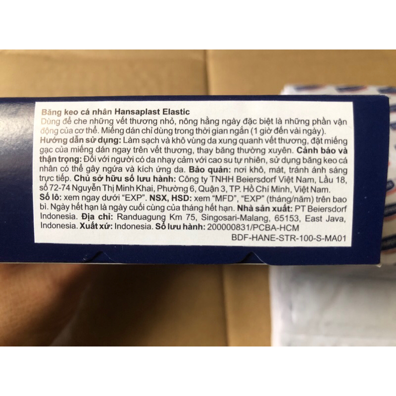 Băng keo cá nhân hansaplast elastic