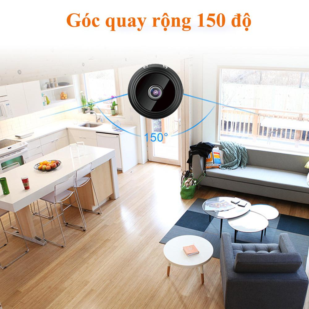 Camera wifi mini A9 không dây chống trộm kết nối điện thoại từ xa góc quay 120 độ Full HD 1080P, camera IP mini | BigBuy360 - bigbuy360.vn