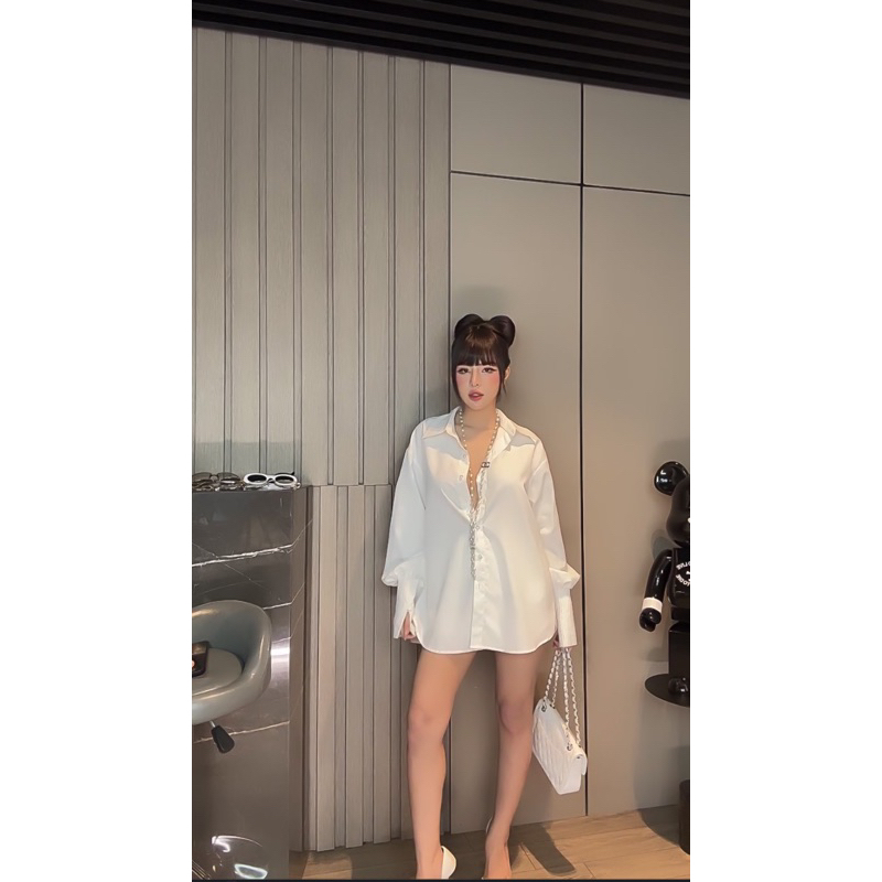 Áo Sơmi Miumiuu Bo Tay MPB