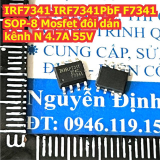 3 con IRF7341 IRF7341PbF F7341 / IRF7342 IRF7342PbF F7342 F7342Q SOP-8 Mosfet đôi dán kênh N / P 4.7A 55V kde5633