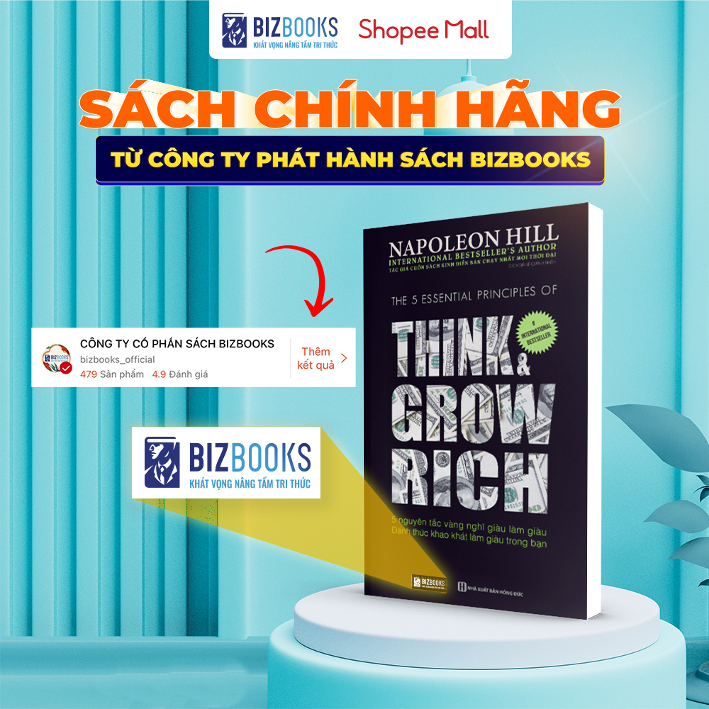 Nghĩ Giàu Làm Giàu - 5 Nguyên Tắc Vàng Đánh Thức Khao Khát Làm Giàu Trong Bạn - Sách Hay Napoleon Hill