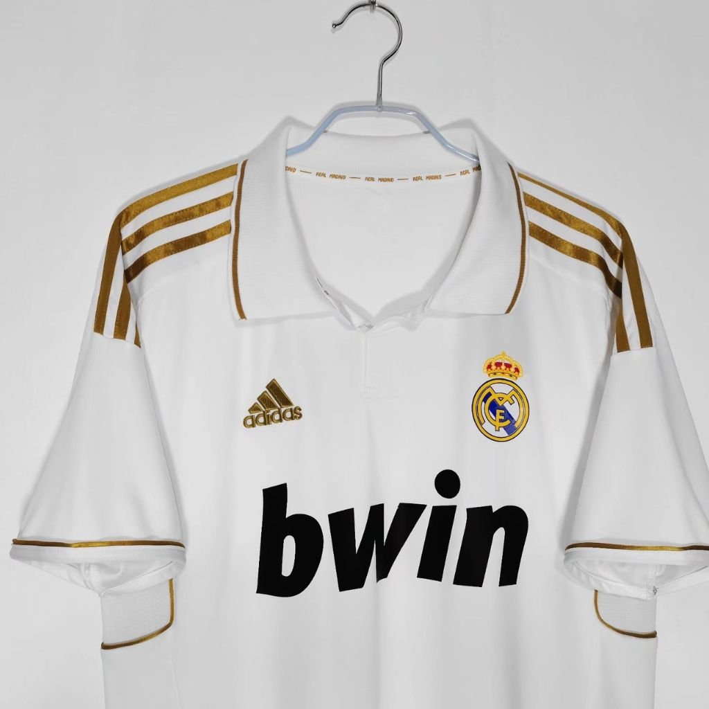 Áo bóng đá retro real madrid 2011 vải Cotton Polyester thời trang blockcore