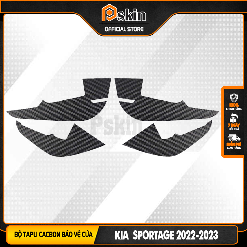 Miếng dán Tapli cửa ô tô Kia-Sportage-2022-2023 chống xước, chống va đập
