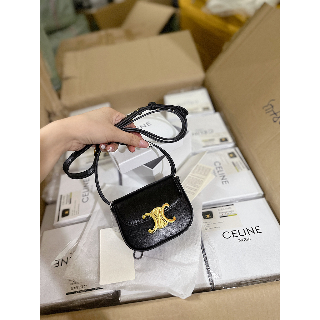 Túi xách nữ Celin.e mini fullbox nguyên seal tag xuất xịn