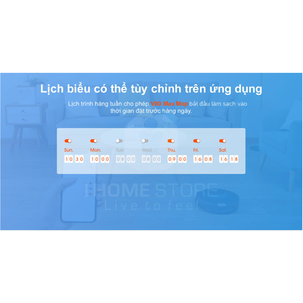Robot Hút Bụi Lau Nhà ILife V80 Max Bản Quốc Tế Hàng Chính Hãng bảo hành 12 tháng