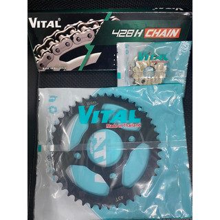 Nhông sên dĩa , nhông xích dĩa custom 125, cm125 chính hãng vital