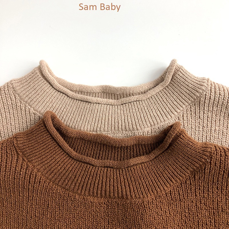 Áo len túi sườn vạt lệch cho bé-Sam Baby-A37