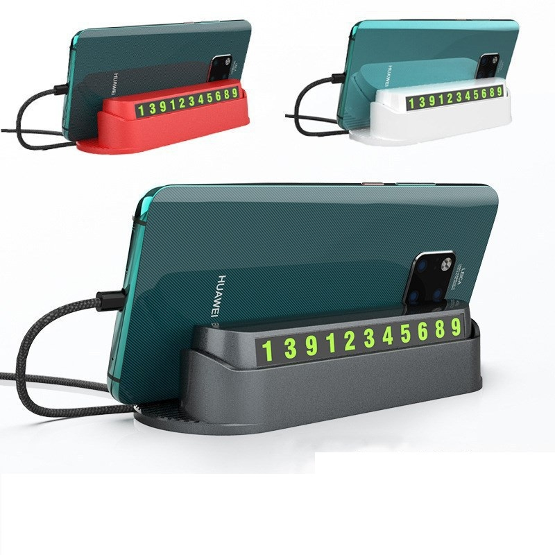 Bảng ghi số điện thoại trên ô tô, 3 in 1 kèm giá đỡ điện thoại và sáp thơm mini