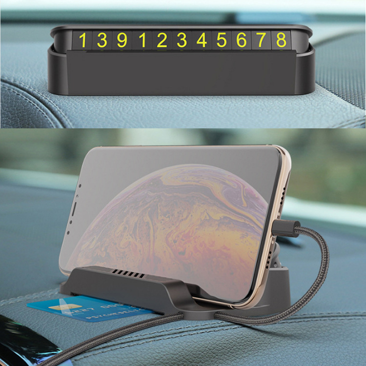 Bảng ghi số điện thoại trên ô tô, 3 in 1 kèm giá đỡ điện thoại và sáp thơm mini