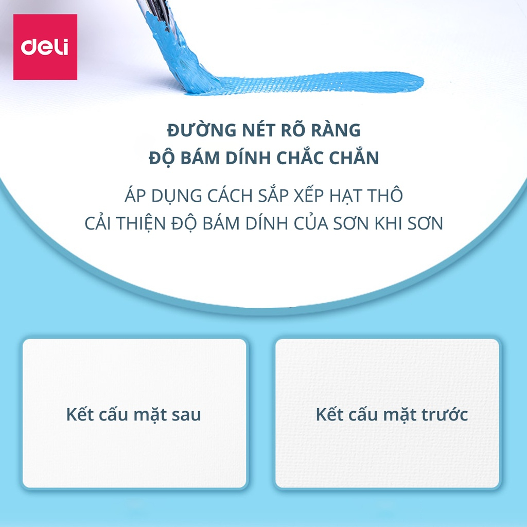 Sổ Giấy Vẽ Màu Nước Chuyên Nghiệp Deli Cao Cấp - A4/A5/16K/32K - Phù hợp vẽ phác thảo tô màu nước màu sáp dầu acrylic