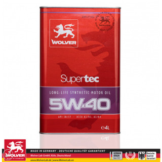 Dầu động cơ, nhớt wolver supertec 5w-40 4l chính hãng