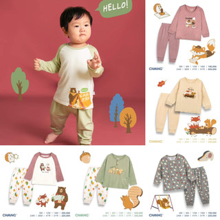 [XẢ KHO] Bộ quần áo dài tay trẻ em cúc vai chất liệu cotton cao cấp họa tiết autumn Chaang