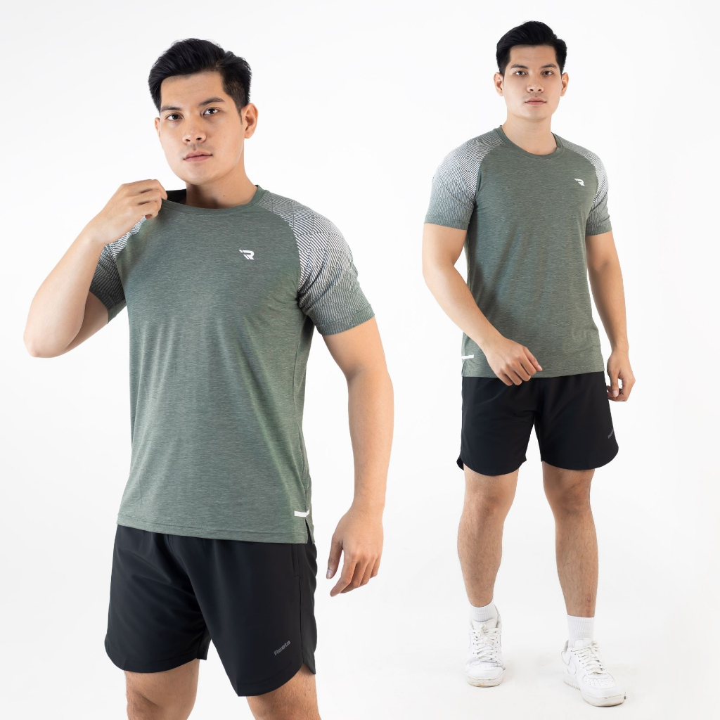 Áo Thể Thao Chạy Bộ Tập Gym Nam Cổ Tròn Ngắn Tay Thun Lạnh Reeta Thoáng Khí, Thoát Ẩm Nhiều Màu - A2236