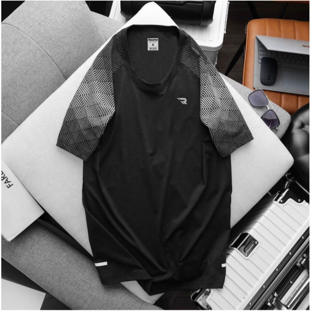 Áo Thể Thao Chạy Bộ Tập Gym Nam Cổ Tròn Ngắn Tay Thun Lạnh Reeta Thoáng Khí, Thoát Ẩm Nhiều Màu - A2236
