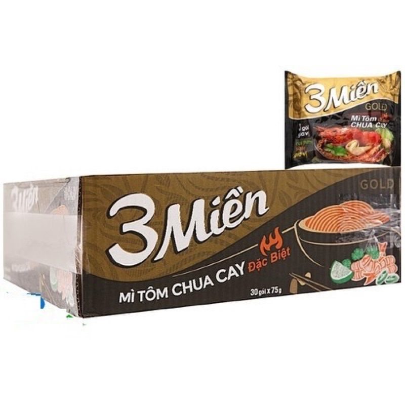 Mì Ba Miền 30 gói x 75g đủ vị