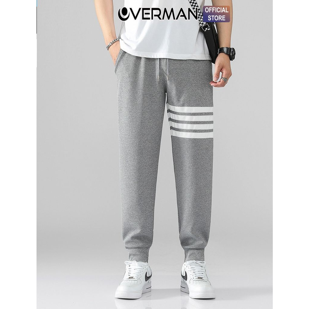 Quần Jogger Kẻ Viền HOTTREND 2023, Quần Thể Thao Thu Đông Chất Liệu Ong Dày Dặn JO07 - OVERMAN