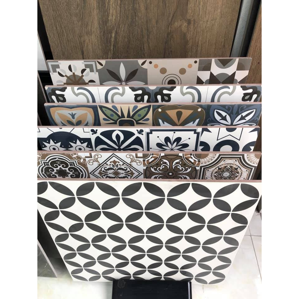Gạch bông men 60x60 lát nền, ốp tường trang trí nội ngoại thất, quán cafe, nhà hàng, spa, mang vẻ đẹ