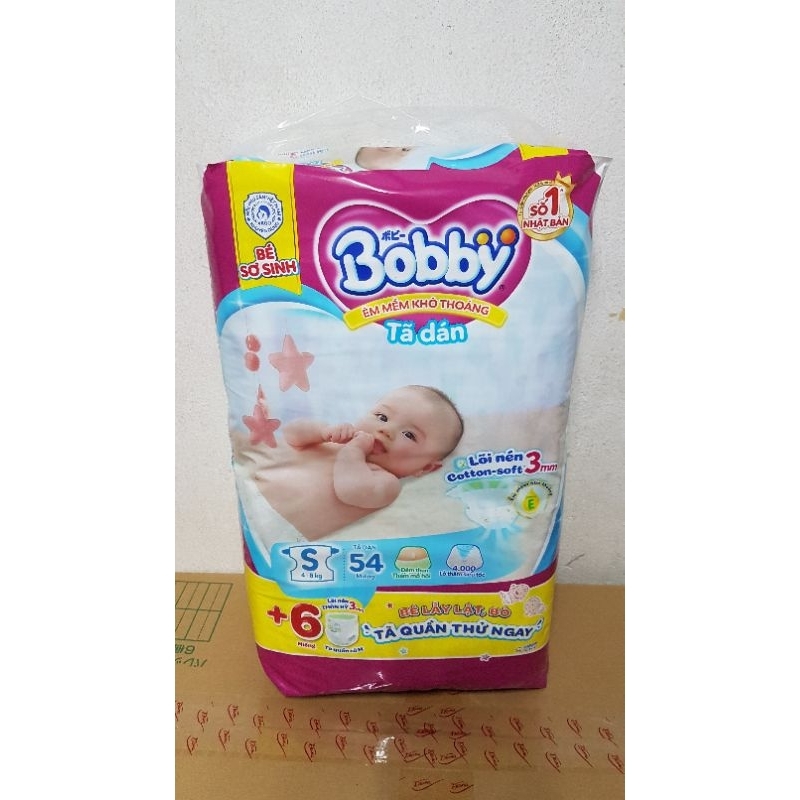 combo 1  gói Tã dán bobby S54 miếng